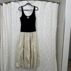 Elegant Black and Cream Women's Dress